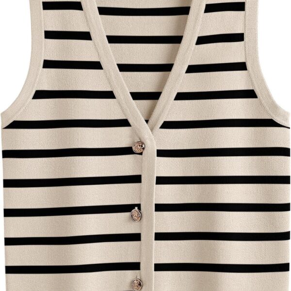 Summer Vest Tops For Women 2025 Striped Sweater